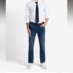 Kenneth Cole Reaction Men’s Straight Leg Jeans | Size 34x30 | Wash Blue Denim